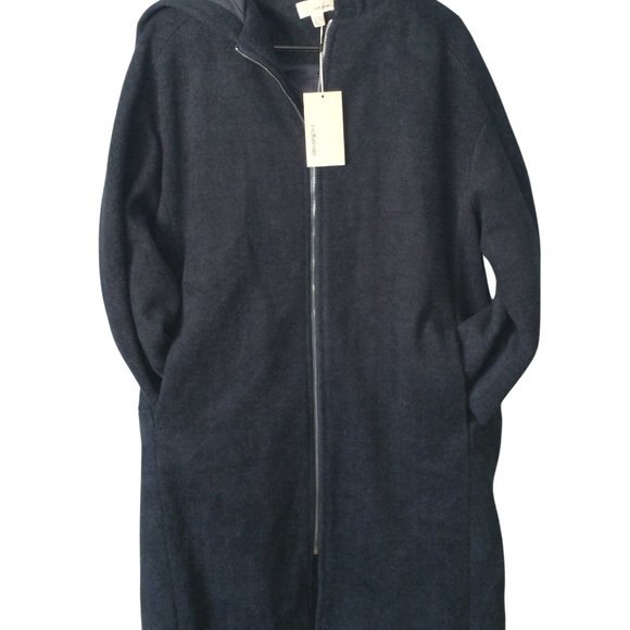 Anthropologie. NWT The Korner Women's Size Small Blue Peat Coat - Picture 1 of 3